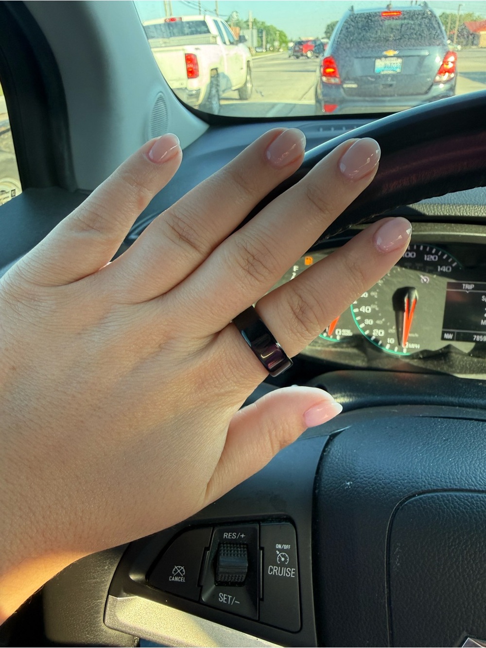 Oura Black and Silver Smart Ring Box